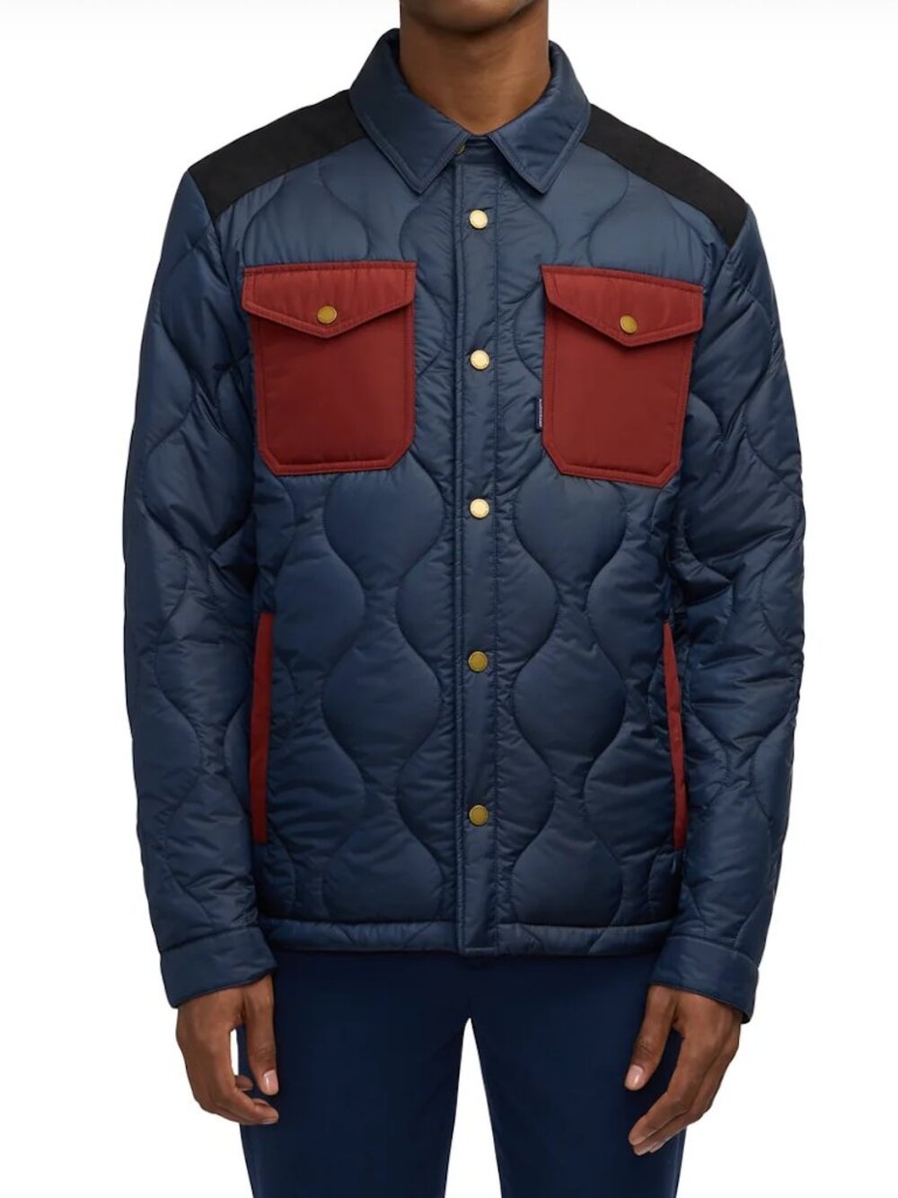 Scotch & Soda Ivik Padded Overshirt Jacket Men’s XL Night